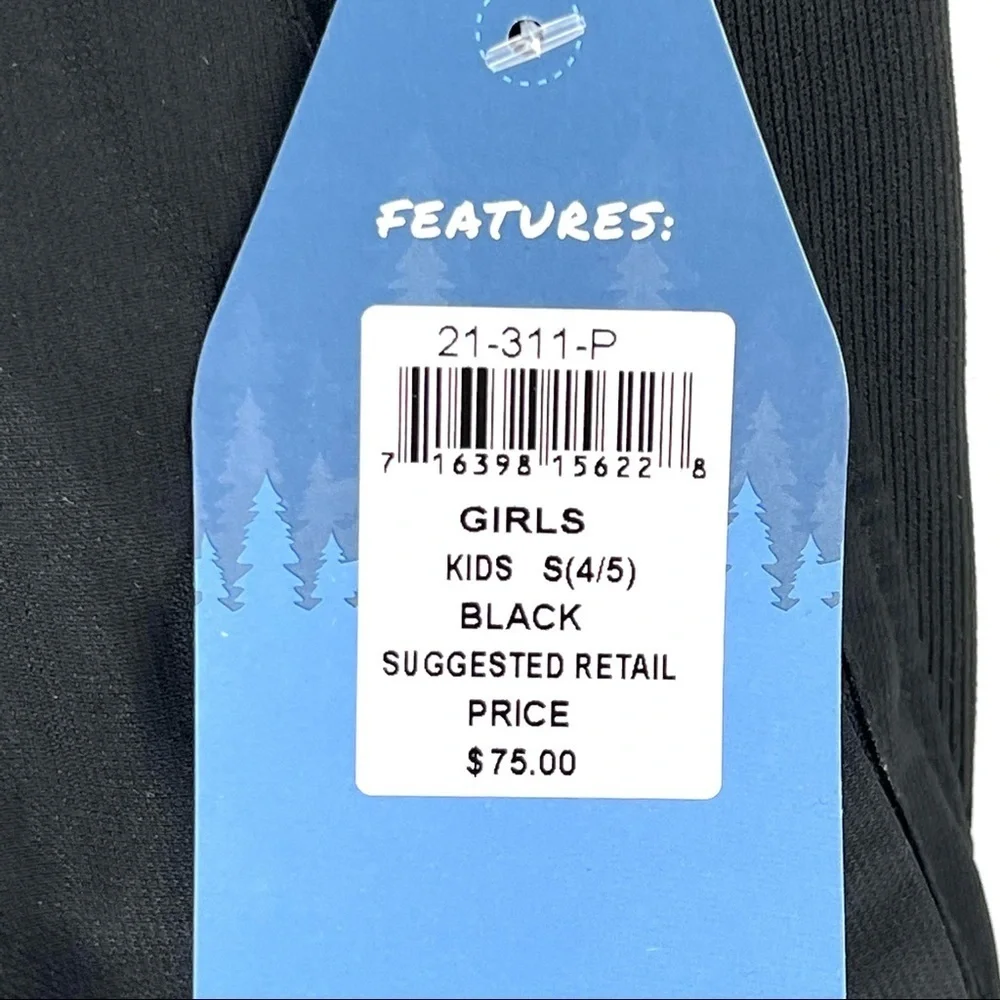 Pulse Premium Outerwear Girls' Zip Snow Bib - S (4-5) - Picture 6 of 6